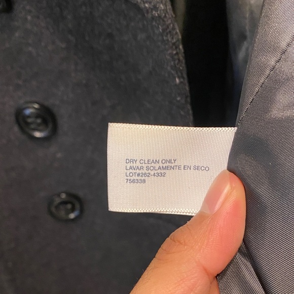 St. John's Bay Charcoal Double-Breasted Pea Coat - Picture 8 of 12